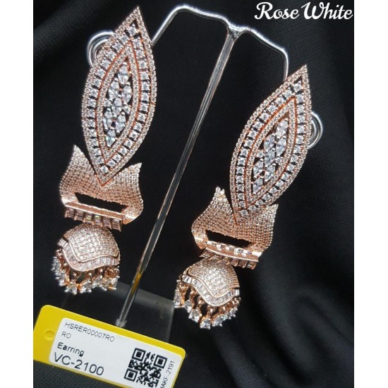 ROSE WHITE-RO EARING